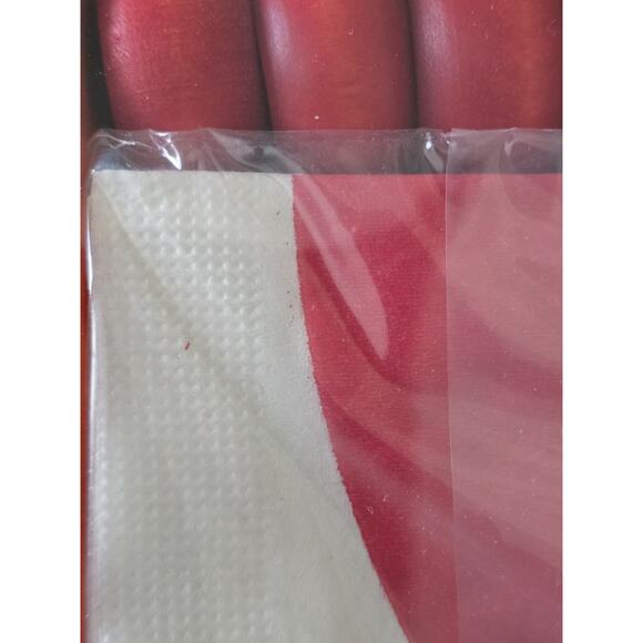 Aarikka Finland NIB Red Mid Century 20 Paper Napkin & 8 Wood Ring Set - Picture 5 of 7